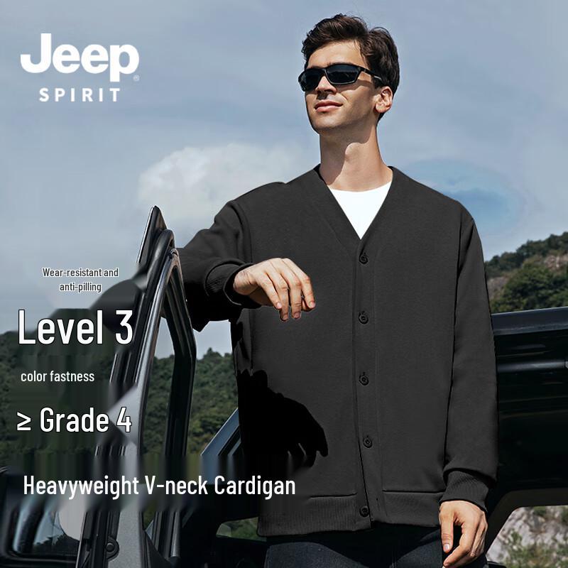 JEEP SPIRIT Herren Strickjacke für Freizeit