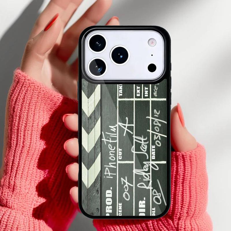 Film Movie Clapper Board Phone Case for iPhone 17 16 15 14 13 Pro Max Back Cover for 12 11 Pro Coque