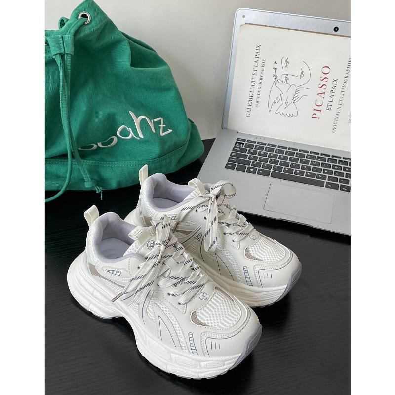 Spring new thick-soled heightening dad shoes versatile sneakers 3525 new colors