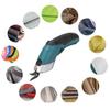 36W Fabric Electric Scissors Cordless Sewing Shear Rechargeable Wireless Battery Cutter Cloth Carpet PVC Leather Cutting Tools