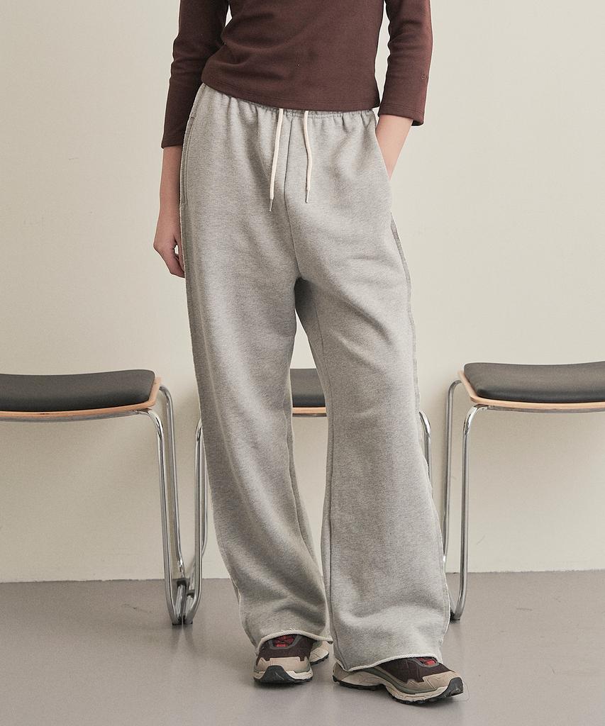 Iteoneolmomeonteu Cutting Line Sweatpants _ Gray