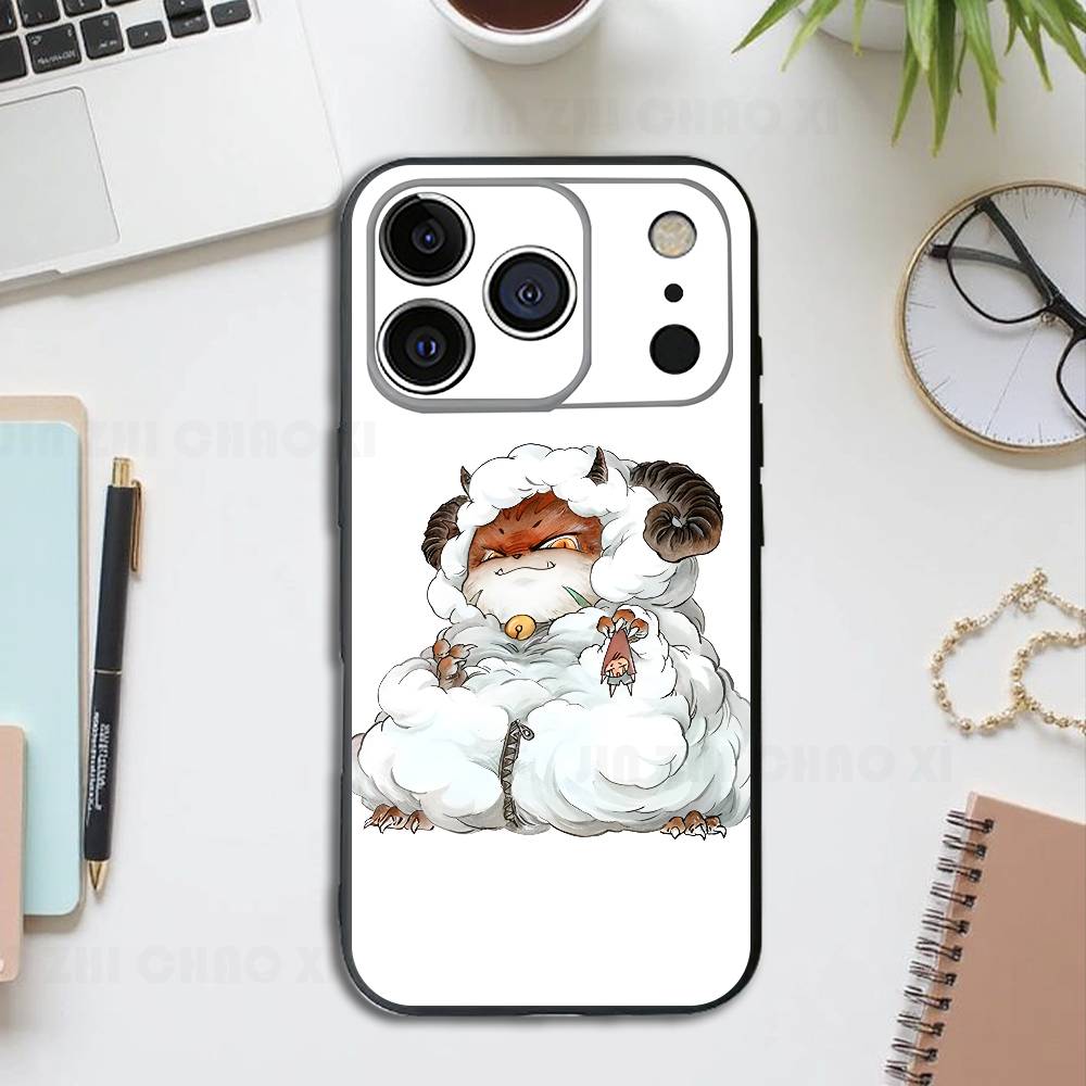 

Auspicious Beast kawaii Silicone Soft Phone Case For IPhone17 16 15 14 13 12 11 Pro Max Plus X XR SE Cover iPhone16