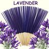 50 Stück Lavendel Räucherstäbchen Handgefertigt Aromatherapie Lavendelduftende Räucherstäbchen für Meditation Yoga