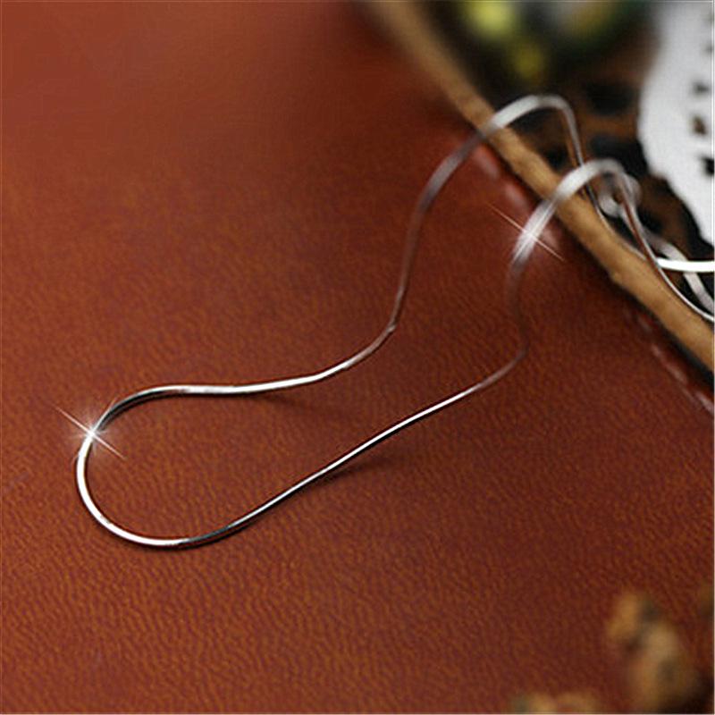 Korean Classic Platinum-Plated Copper Snake Chain Necklace