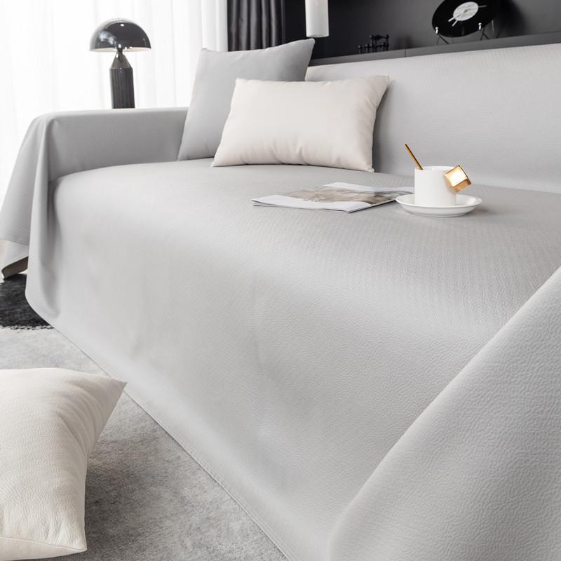Light Luxury Faux Leather Sofa Towel Waterproof Anti-Scratch Non-Slip Sofa Cover Protects from Urine Leakage 70*70cm