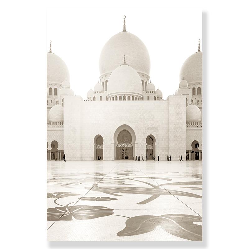 Morocco Door Print Obrázky Dekorace obývacího pokoje Plakát islámské plátno Seno Pampeliška Nástěnné plakáty Béžové květiny Umělecká malba