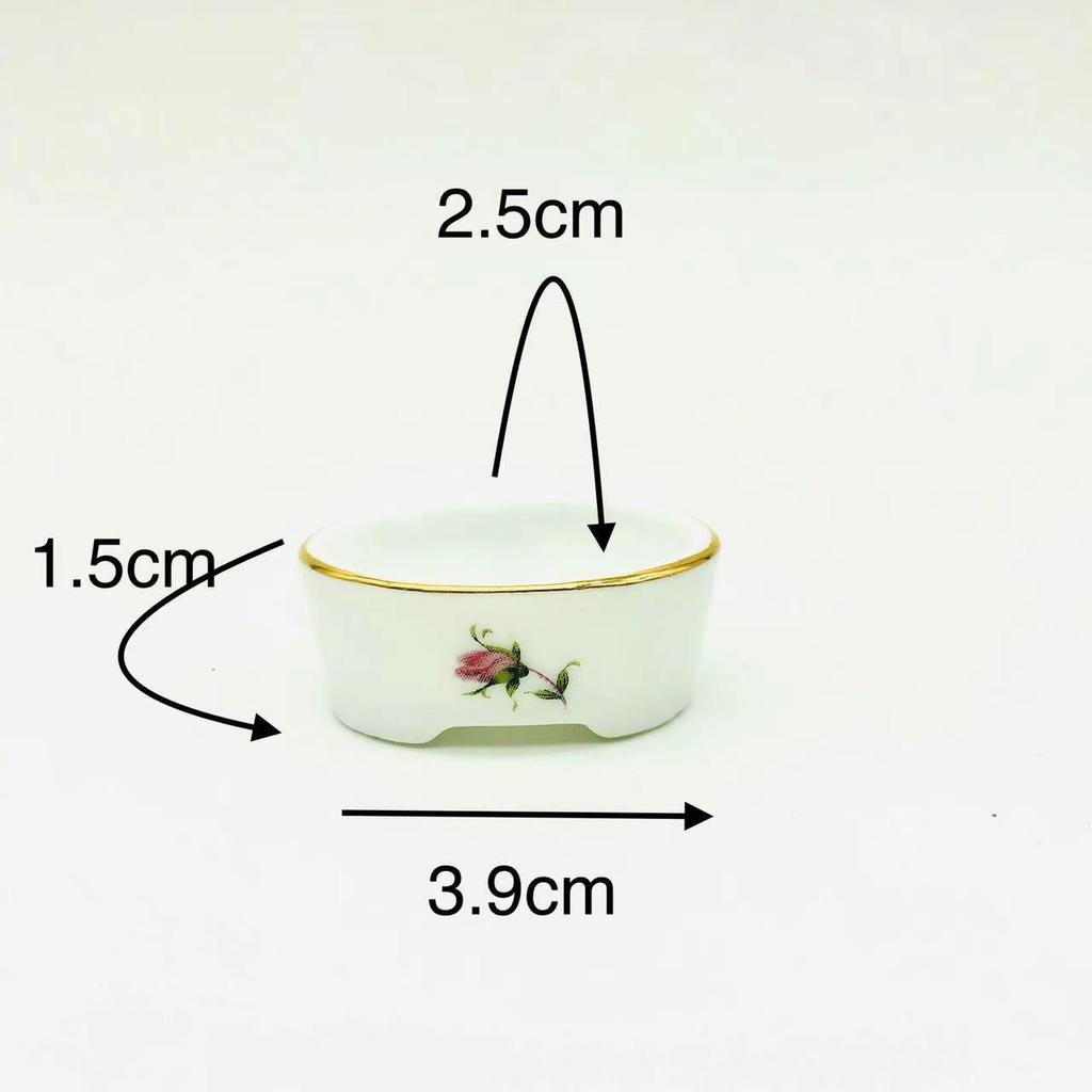 Miniature Dollhouse Ceramic Flower Pot Toy Model
