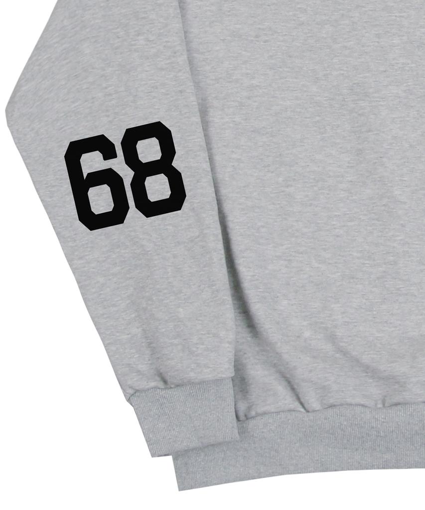 GRAVER [Unisex] Elbow 1968 Logo Sweatshirt_Gray