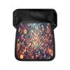 1pc 2D Flat Dreamy Colorful Starlight Pencil Case Double-Layered Flap Pencil Case, Large-Capacity Portable Pencil Case, Zip Closure, Suitable for Use 
