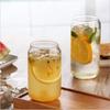 550ml Glass Drinking Cup with Straw and Bamboo Lid