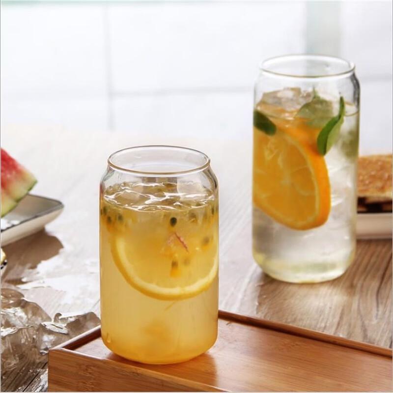 550ml Glass Drinking Cup with Straw and Bamboo Lid