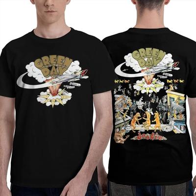2026 Dookie Scene Green Day Bedrukt T-shirt Heren Dames Creatieve Katoenen T-shirts Ronde Hals Korte Mouw T-shirts Feestkleding