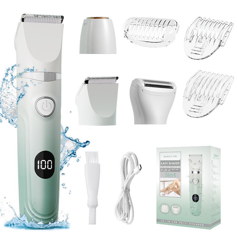 

Women s Electric Razor & Depilator: 3-in-1 Digital Shaver for Armpit, Leg, and Private Hair Removal
