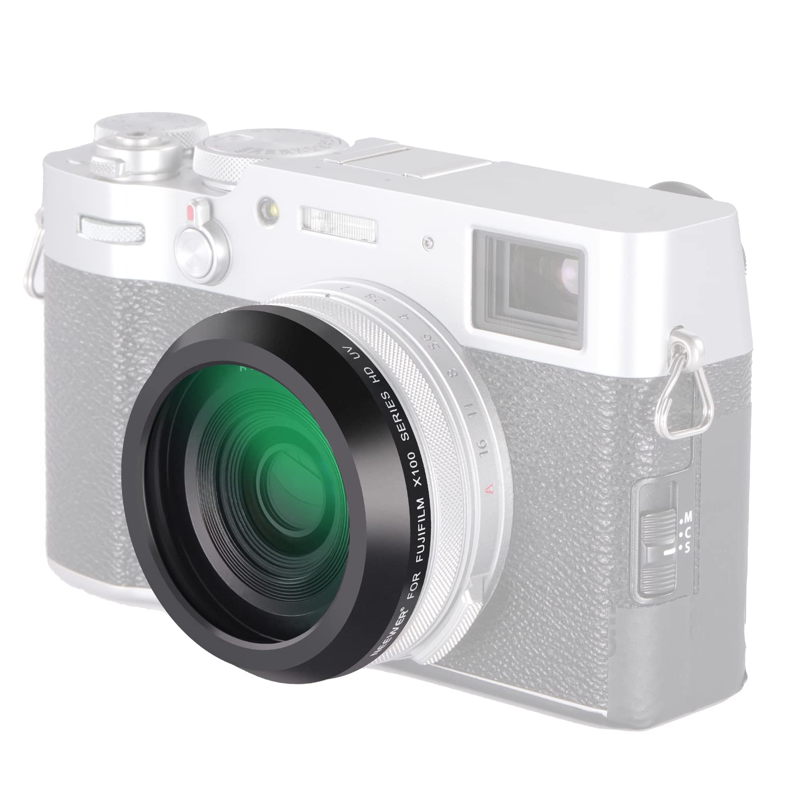 

NEEWER UV Protection Filter for X100 Series HD Optical Glass Lens Filter Accessory for and X100VI Cameras Cameras, Multi-Coated Construction, X100, чорний