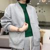 Women's Spring & Autumn Cotton Baseball Jacket - Versatile Plus Size Casual Wear