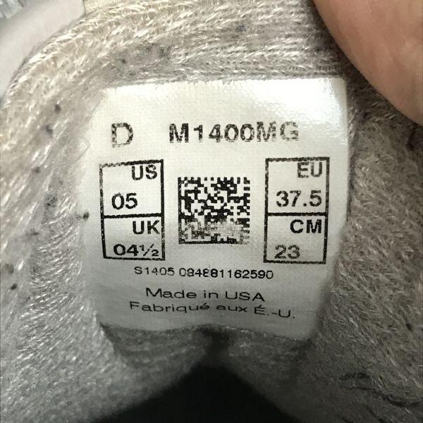 new balance M1400MG leather sneakers olive green women's US5 / 23.0 USA made(USED)