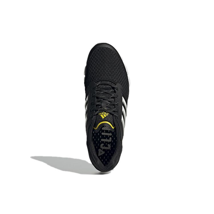 Adidas CC Revolution U Comfortable Sports Fabric Low-Top Casual Running Shoes Unisex Sneakers Black White Yellow GV7309