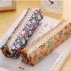 For Girl Mini Makeup Bag Retro Flower Vintage Pencil Bag Zipper Pouch Cosmetic Bag Pencil Case