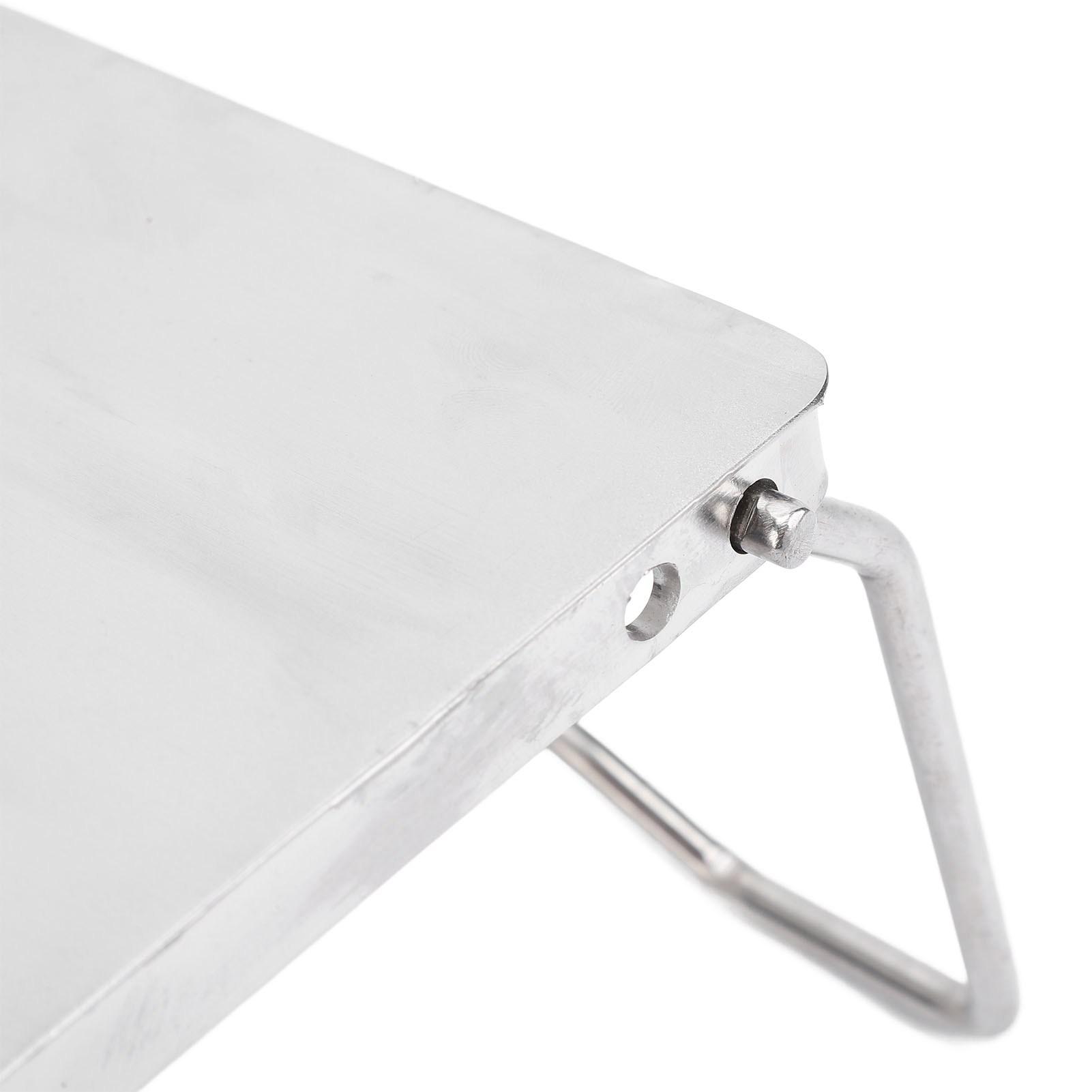 Campfire Grill Portable Anti Shaking Stainless Steel Tri Fold with Storage Bag Camping Grate for Outdoor