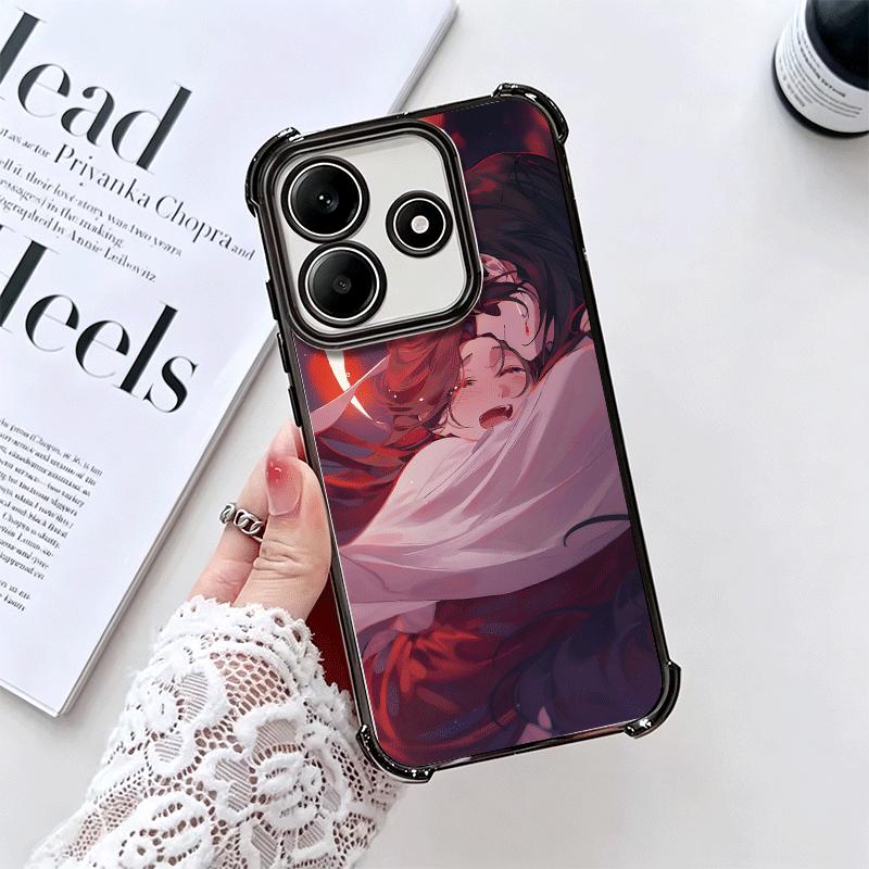 Heaven Official's Blessing Anime Plating Phone Case For Xiaomi Redmi Note 14 15 Pro Plus 13 12 11 11S 11T 10 9S 9 5G Anti-Fall A