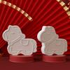 Silicone Horse Shaped Ornament Mold Desktop Decoration with Round Base Mould For Creative Handmade Enthusiasts