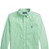 Polo Ralph Lauren SS23 Striped Logo Pony Embroidered Single-Breasted Long Sleeve Shirt Kids Shirts Green CWPOWOVY6820349-300