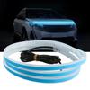 Car Hood Led Decorative Light Bar Through Type Hood Slit Guide Strip Modified Ambient Light Car Daytime Running Lights