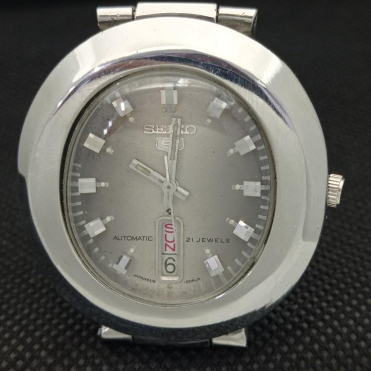 USED VINTAGE SEIKO 5 AUTOMATIC 6319A JAPAN MENS DATE WATCH 621d-a415807-2 SKU621d-a415807