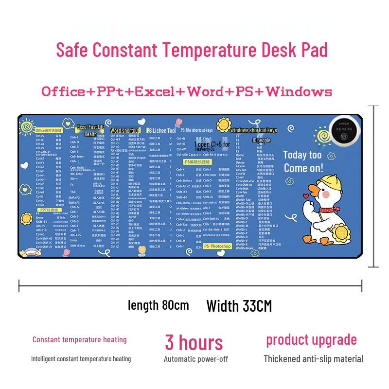 Electric Heated Mouse Pad with Temperature Control