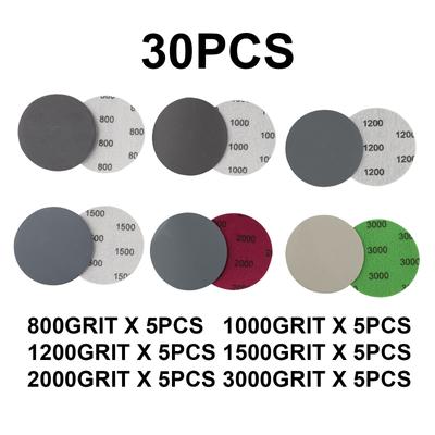 Polishing Sandpaper Sanding Wet/Dry Wood 3 Inch 30pcs/set 75mm