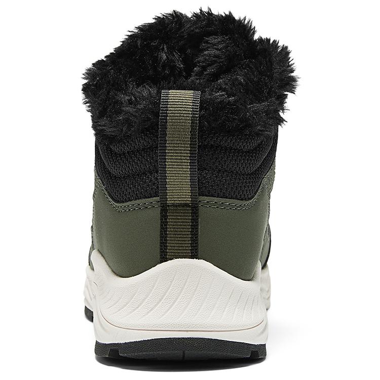Skechers Kids Comfortable Soft Versatile Knob Fleece Warm Wear-Resistant Non-Slip High-Top Boots Kids boots Olive-Green 405301L-OLV