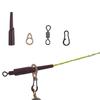 40Pcs Carp Fishing Running Rig Accessories Kit With Run Rig Rings Rubber Tube Rolling Swivels Clips For Carp Terminal Tackle