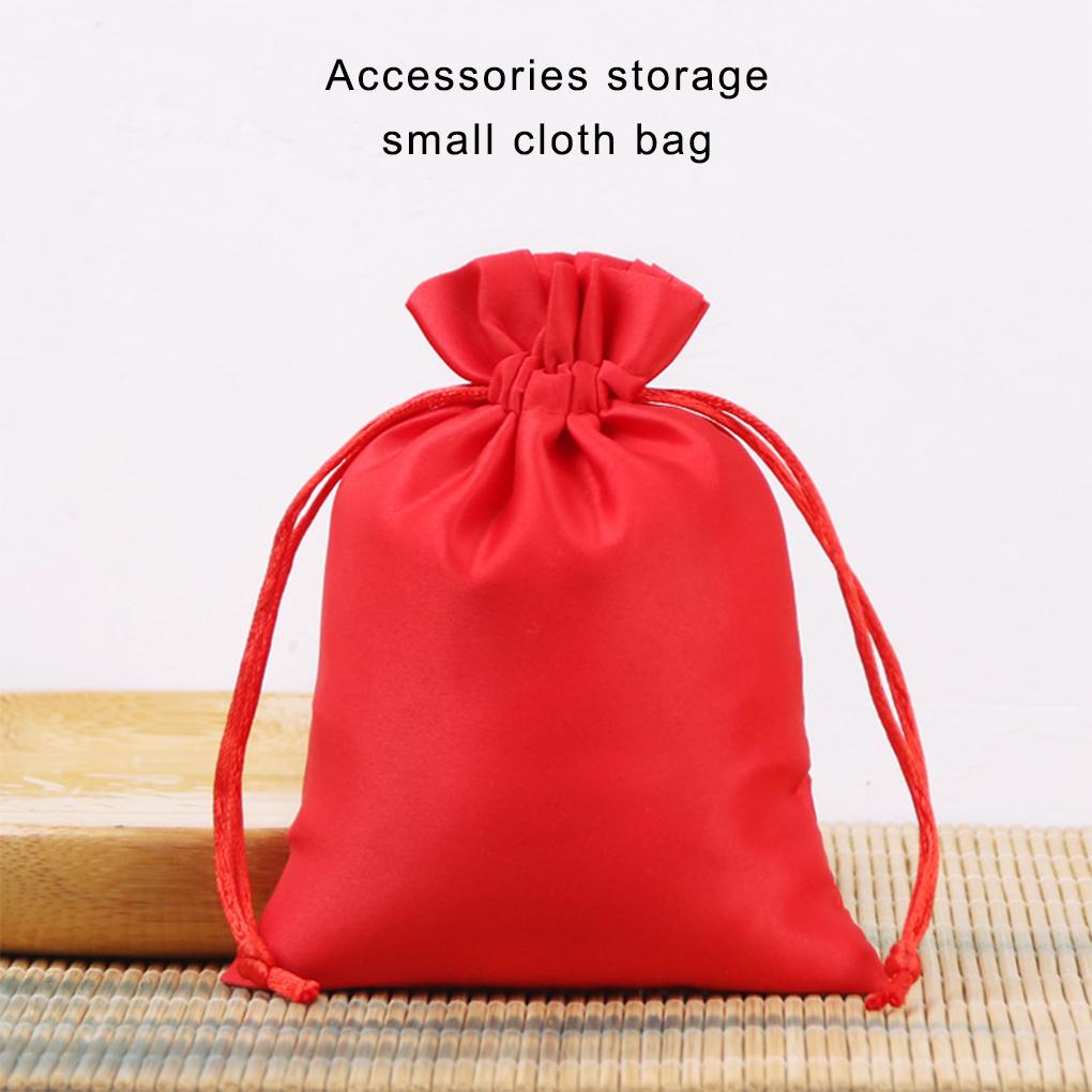 Drawstring Bag Vintage Earrings Jewelry Favors Pouch Portable Jewellery Festival Gifts Organizer Packing Pocket