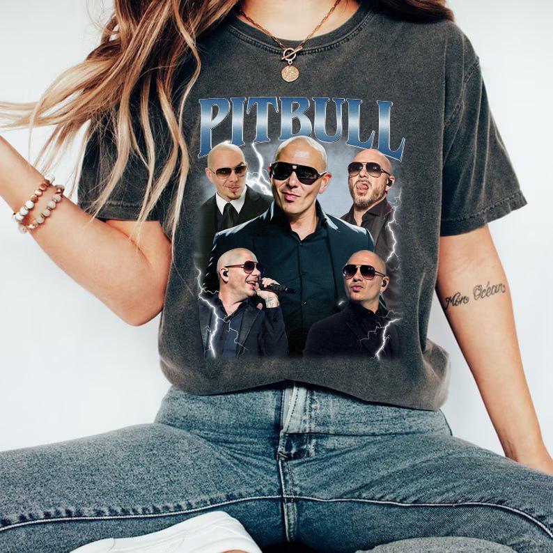 Pitbull Vintage Tshirt Shirt Gift For Woman And Man Unisex Tshirt