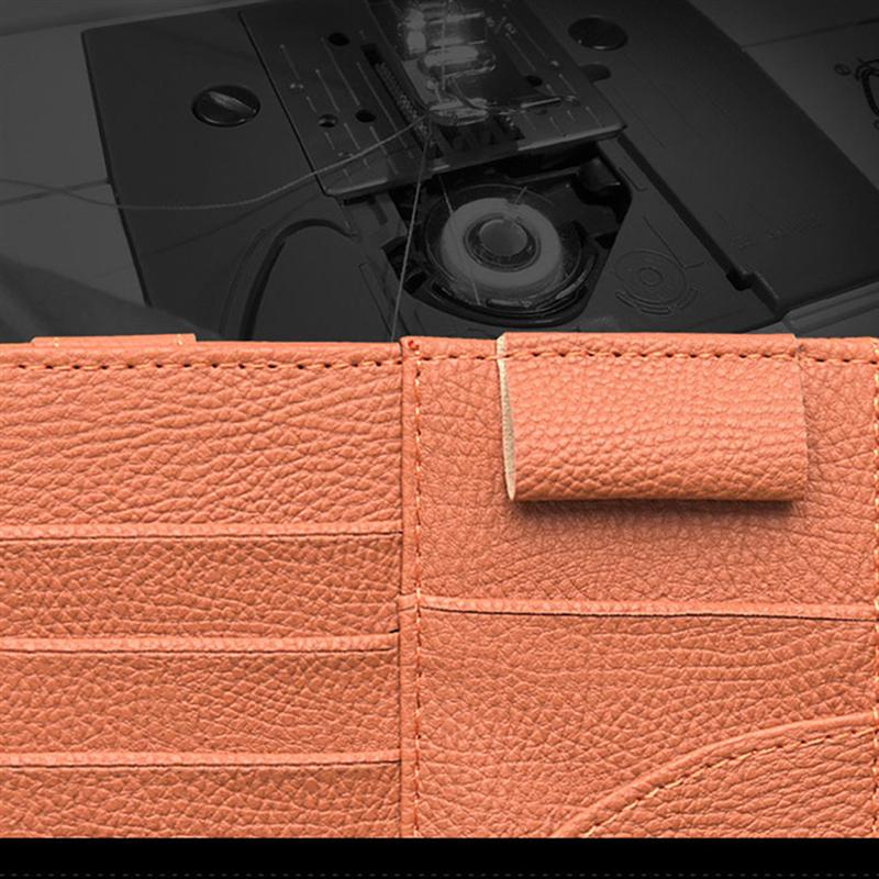 Car Sun Visor Organizer Holder PU Leather Sunglass CD DVD Card Stowing Case Auto Storage Holder Clip Holder Car Styling