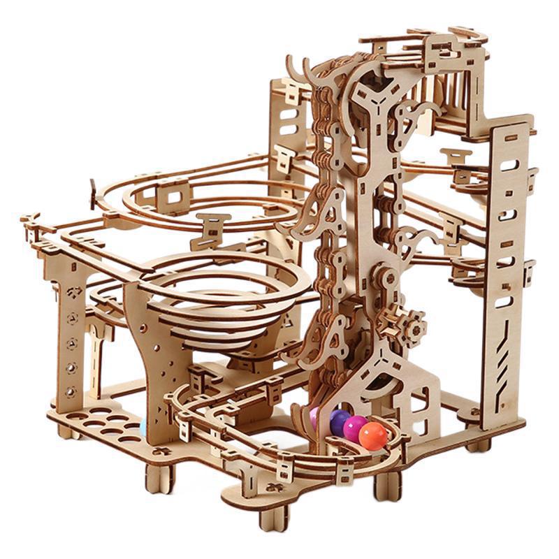 3D Holzpuzzle Lernspielzeug: DIY Kreativer Zeit- und Raumtunnel