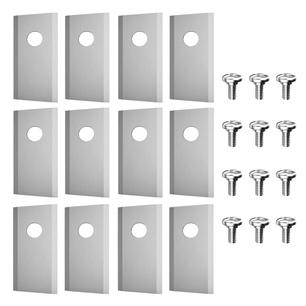 

Lawnmower Blade with Mounting Screws Premium Stainless Steel Lawnmower Blades for Worx Landroid Heavy Duty Replacement Blades