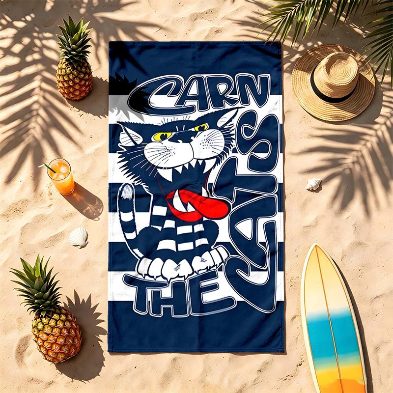 Geelong Sc (1) Theme Beach Towel Sand Resistant Soft And Comfortable Suitable For The Pool Camping Yoga And Diving A Travel