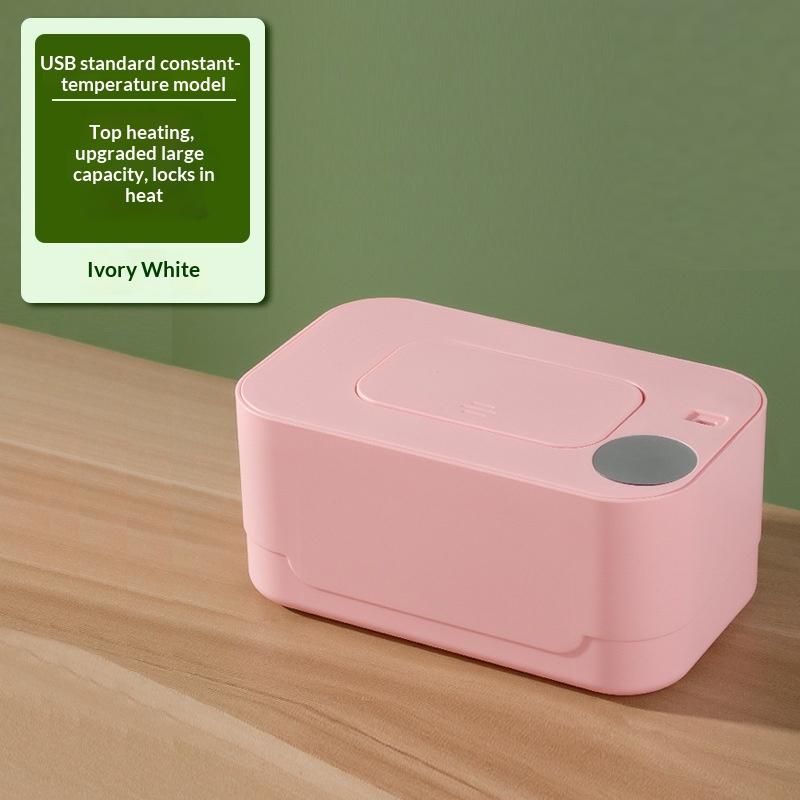 Baby Wipe Warmer Heater With Led Display Wet Towel Dispenser Portable Usb Charge Baby Wipe Warmer Napkin Heating Box Home/Car