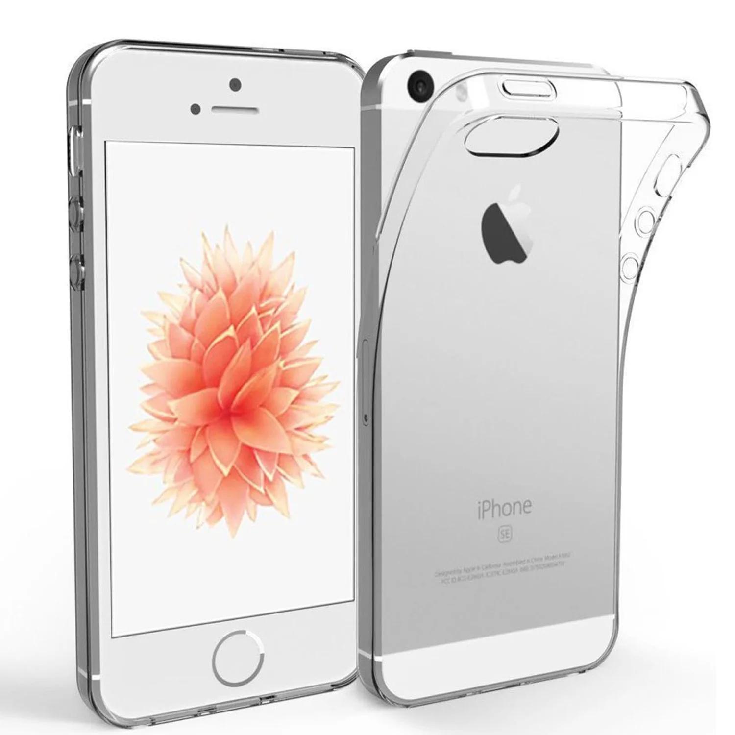 

Для iPhone 5 Чехол Прозрачный Силиконовый Мягкий TPU Чехол Для iPhone 5S SE 2016 SE 2020 SE 2022 iPhone 7 iPhone 8 Прозрачный Чехол For iPhone 5