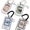 Keychain Pendant Acrylic Card Holder 3 Inch Kpop Photocard Holder  for Backpack Accessory