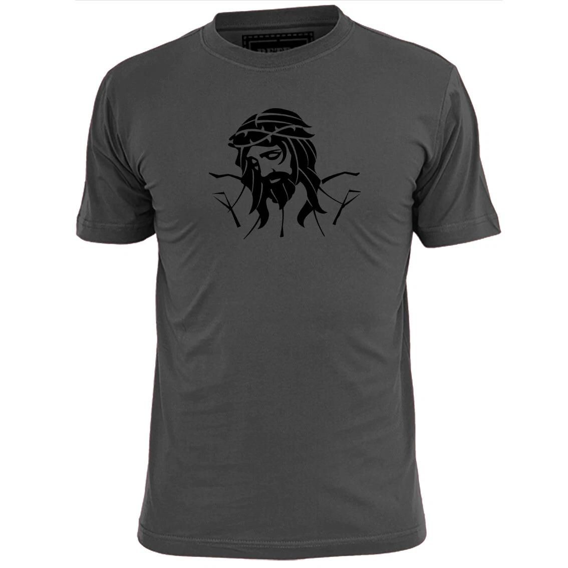 Mens Jesuit Silhouette v1 T shirt Religion Christianity Jesus Faith Belief God 4XL