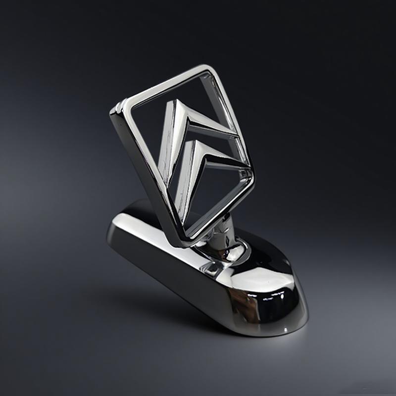 For Citroën C3 C4 C5 Berlingo Picasso Car Front Lid Hood Ornament Emblem Metal Chrome Logo Badge Luxury Auto Accessories HT6