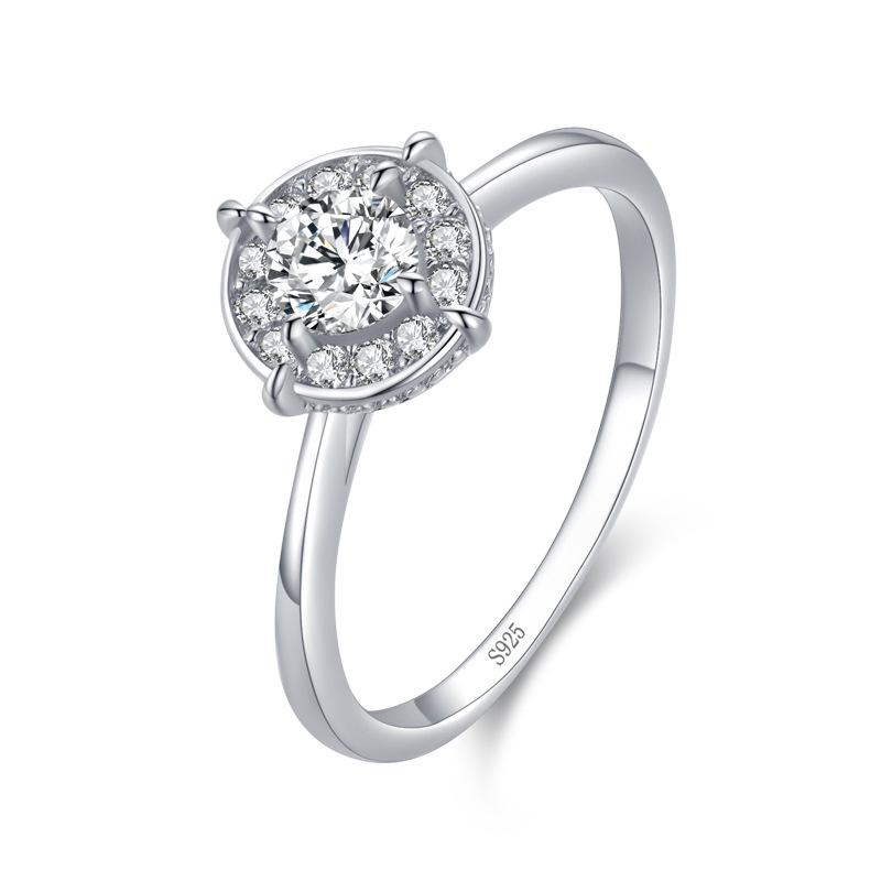 Tancise Classic 925 Inel cu zirconiu din argint Sterling Bijuterii pentru dama Cadou de petrecere pentru nunta