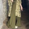 Women's 3-Piece Chinese Hanfu Set, Printed Open Front Cardigan & Wide Leg Song Pants, Zen Style Daily Wear Outfit