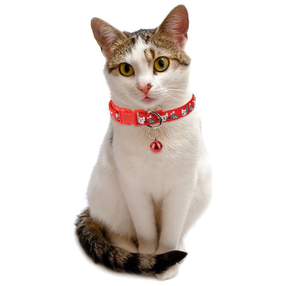 New With Bell Adjustable Breakaway Quick Release Kitten Safety Cat Collar