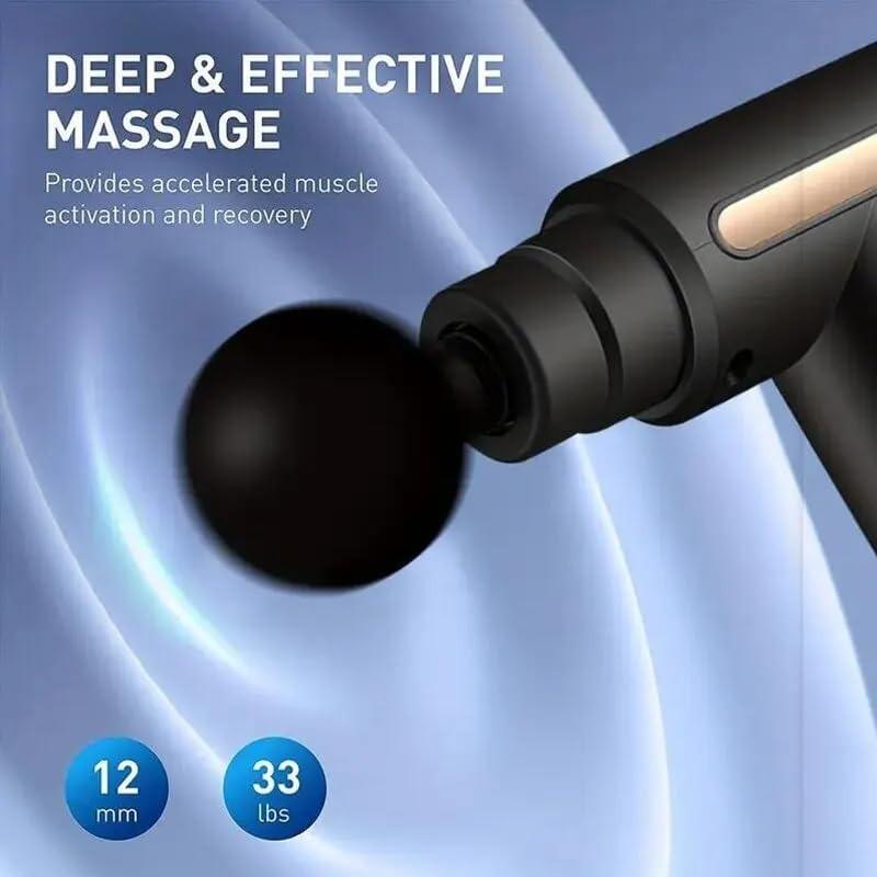 Fascia Gun Handheld Muscle Massage Gun Deep Tissue Relaxation Electric Vibration Massage Gun Professional Grade Sport Massager
