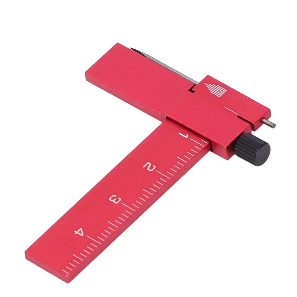 Aluminum Alloy Model Carving Ruler Adjustable Design Adjustable Scribing Ruler Model Crafting