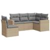 VidaXL Garden Lounge Set with Cushions 5 Pcs Beige Braided Resin 3218959