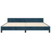 Bed Frame Without Mattress Dark Blue 200x200 Cm Velvet